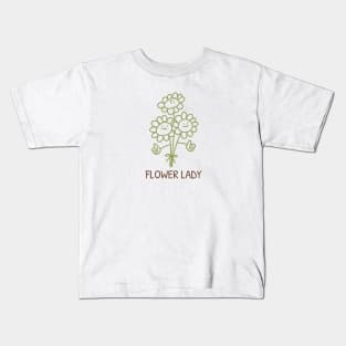 Flower Lady Flower Farmer Kids T-Shirt